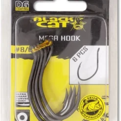 Black Cat Mega Hook DG Size 8/0 (6 Stuks)
